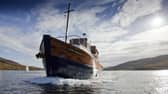 A scene from VisitScotland's TV Commercial, Surprise Yourself.  The Glen Massan luxury cruise ship in the Kyles of Bute, near  Colintraive, Argyll.October 2010Picture Credit : P. Tomkins / VisitScotland / Scottish ViewpointTel: +44 (0) 131 622 7174  Fax: +44 (0) 131 622 7175E-Mail : info@scottishviewpoint.comThis photograph can not be used without prior permission from Scottish Viewpoint.