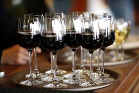 File photo dated 16/04/15 of a tray of glasses of red wine, as England's Chief Medical Officer has said that the idea that drinking a glass of red wine a day is good for you is an "old wives' tale". PRESS ASSOCIATION Photo. Issue date: Friday January 8, 2016. Dame Sally Davies defended a move to issue new guidance on drinking, saying there was a need to update the advice based on new scientific evidence. See PA story HEALTH Alcohol. Photo credit should read: Paul Harding/PA Wire