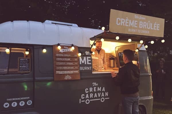 The Crema Caravan is just one of the local businesses that will be selling their wares at the full moon parties. Picture: Secret Herb Garden