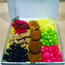 The wonderful sweetie munchie box in all its glory. Picture: JSB