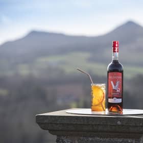 Valentian Vermouth

The Tait brothers, Dominic and David have created a Vermouth inspired by their home in the Scottish Borders. 
The triple peaks of the Eildon Hills are an inspiration for the label design.
Picture shows Dominic Tait with the backdrop of the Eildons, near Melrose in the Scottish Borders.

16/03/21

Photos by Kirsty Anderson
07970704752
kirstyanderson.co.uk