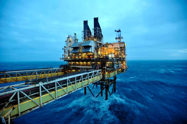 Part of the BP Etap platform around 100 miles east of Aberdeen. Earlier this summer, BP announced it is selling its North Sea business after 60 years