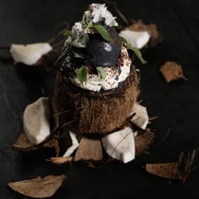 Picture: black coconut ice cream is now being served in Malmaison hotels, supplied
