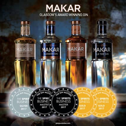 Picture: The Glasgow Distillery Company has won five medals at a leading industry competition against 150 of the world’s finest gins, supplied