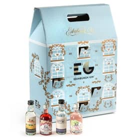 The calendar comes with 25 mini bottles of gin for each day. Picture: Edinburgh Gin