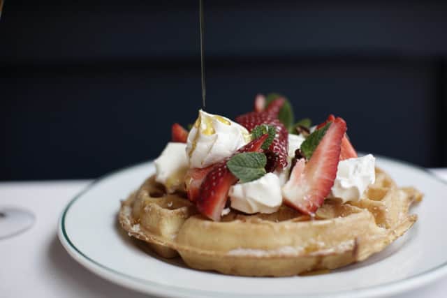 Picture: The Ivy's waffles are available for brunch, supplied