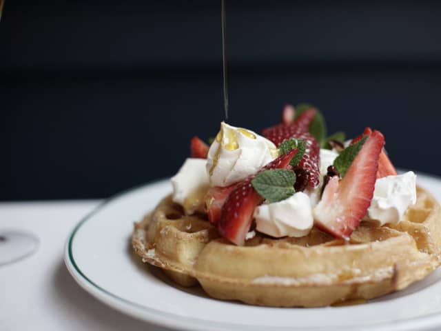 Picture: The Ivy's waffles are available for brunch, supplied