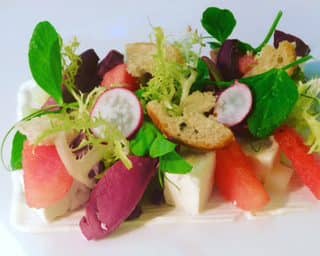 Picture: Bortwick Castle smoked pigeon salad