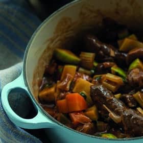 Venison sausage stew