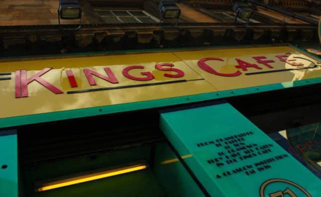 Kings Cafe, in Elmbank Street. Picture: Facebook