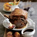 Christmas rib of Welsh Beef with Scotch whisky flambe