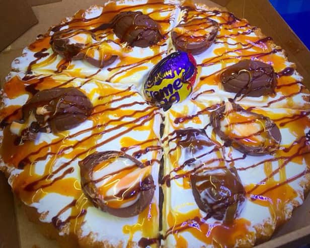 Creme Egg Pizza