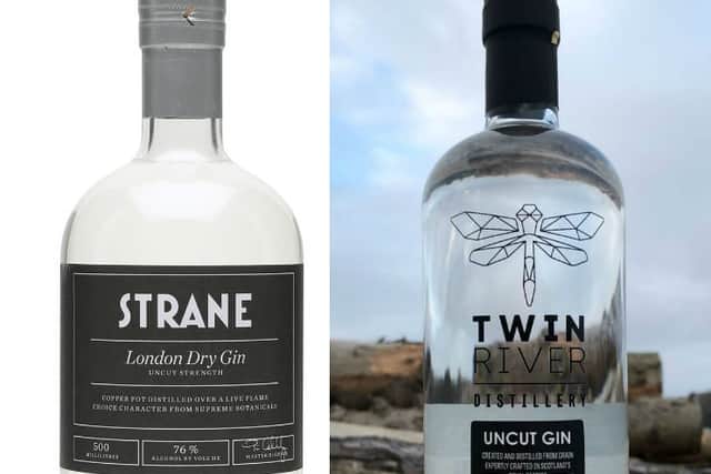 Strane Uncut and Twin River Uncut. Picture: Whisky Exchange\Twin River Distillery