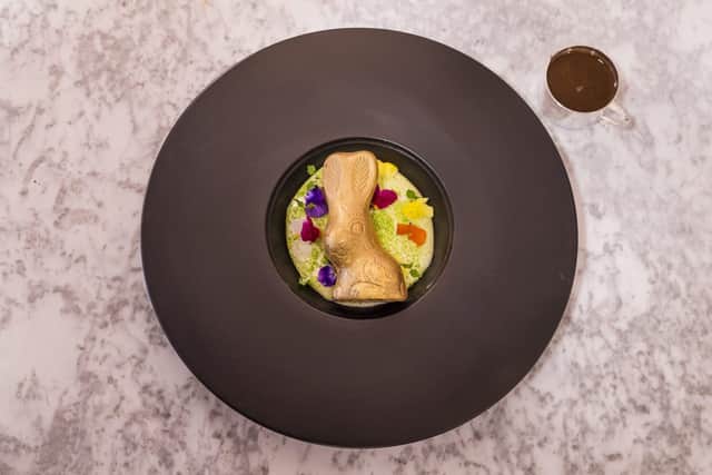 Picture: The Ivy on the Square's Easter dessert,  Paul Winch-Furness