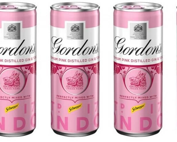Picture: Gordon's pink G&T cans, supplied