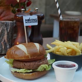 Meatless 'Bleeding' Burger