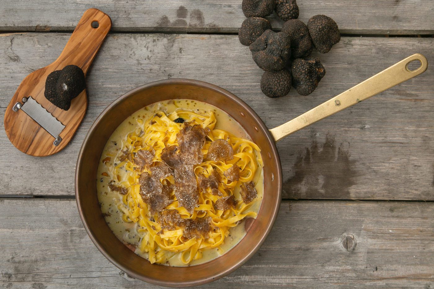 Tagliatelle al Tartufo by Giovanna Eusebi. Picture: Gerardo Jaconelli