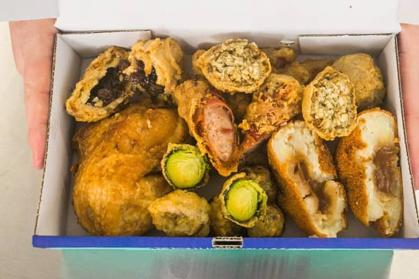 deep-fried Christmas dinner