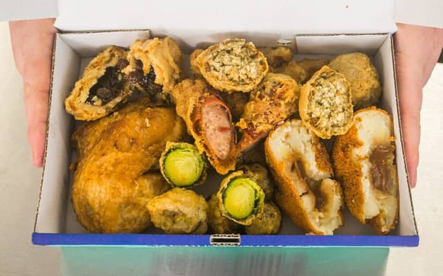 deep-fried Christmas dinner