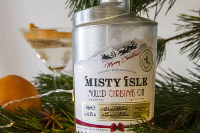 Picture: Misty Isle Christmas mulled gin