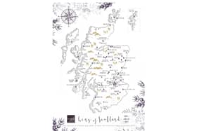 Scottish Gin Map