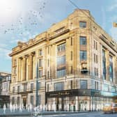 Exterior view of Frasers department store on princes Street in Edinburgh, Scotland, United Kingdom