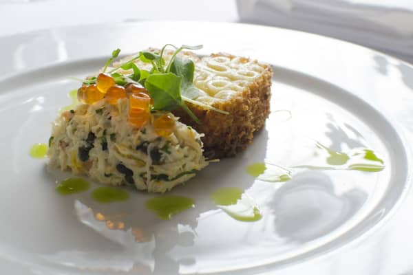 Macaroni Cheese with Scottish crab