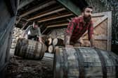 _Dave Broom & Alasdair Day with the first cask - credit Scott Mooney