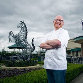 Masterchef winner, Gary MacLean, at Ingliston Country Club.