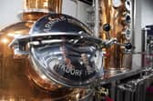 FREE TO USE PHOTOGRAPH….10.09.19
Peebles Hydro Turns Water Into Gin….Stephen and Fiona Leckie pictured by ‘Felicity’, Peebles Hydro 1881 gin still at the launch of Peebles Hydro 1881 gin school and distillery.
for further infor contact Emma Davies on 07963 817302 or e.davies@volpa.co.uk
Picture by Graeme Hart.
Copyright Perthshire Picture Agency
Tel: 01738 623350  Mobile: 07990 594431