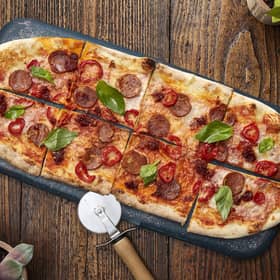 Zizzi vegan jackfruit pizza