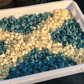 Eusebi Deli in Glasgows West End has come up with a novel way of celebrating St Andrew;s Day - creating Scotlands first BLUE pasta. See SWNS story SWSCpasta. An Italian deli has come up with a unique way of celebrating St Andrews Day - after creating Scotlands first BLUE pasta. Eusebi Deli in Glasgows West End is marking tomorrows (November 30) feast day of Scotlands patron saint with rigatoni dyed with exotic blue liqueur Curacao. Believed to be the first of its kind in Scotland, Eusebis blue pasta - a celebration of 'Scottish and Italian heritage' - will be available at the deli counter for St Andrews Day. Since opening Eusebis in Glasgows West End four years ago, owner Giovanna Eusebi and her team have adapted their pasta recipes, using squid ink, beetroot, peppers and a range of other vegetables to organically colour the dough.