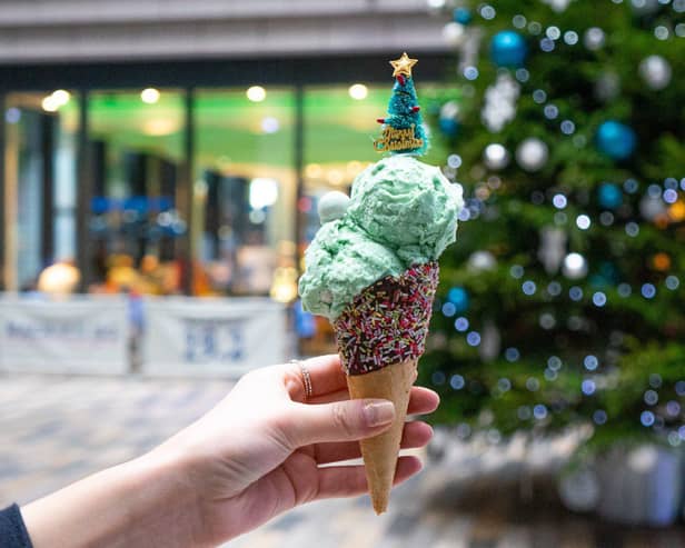 Mackie's Christmas tree ice cream
