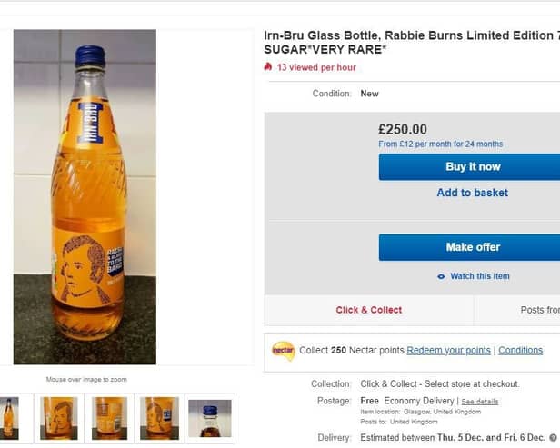 original recipe 'Rabbie Burns' Irn Bru