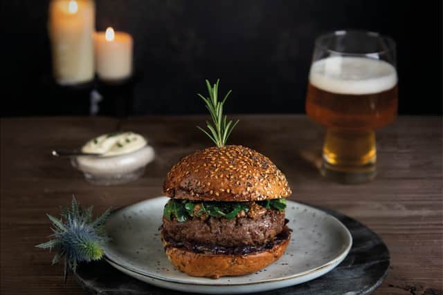 Recipe Scotch Beef and Haggis Burger