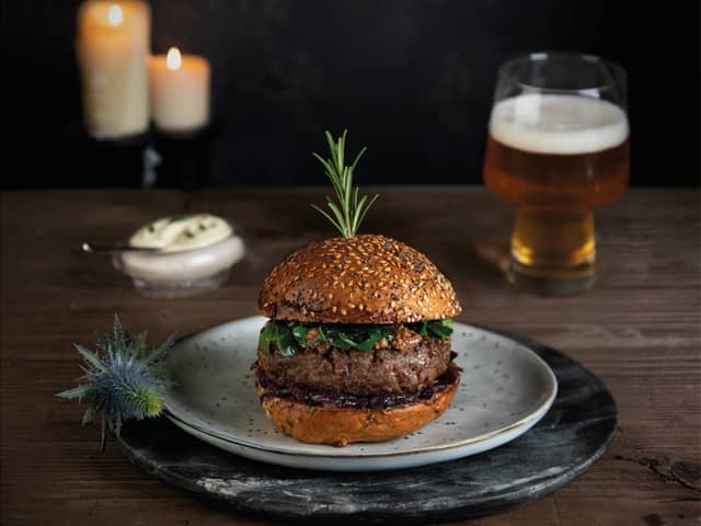 Recipe Scotch Beef and Haggis Burger
