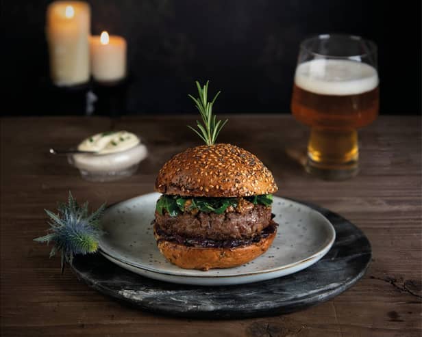 Recipe Scotch Beef and Haggis Burger