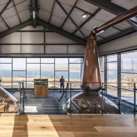 Though Islay's newest distillery is indeed pretty to look at, it's the view from its still room that is guaranteed to blow you away.
