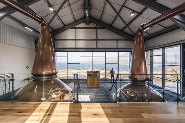 Though Islay's newest distillery is indeed pretty to look at, it's the view from its still room that is guaranteed to blow you away.
