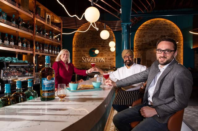 Barbara Smith (Managing Director of Diageo’s Scotland Brand Homes) Tony Singh MBE and Craig Mills (Operations Director, NC500)