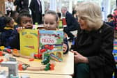 Queen Camilla, seen at the opening of a library at Christ Church Primary School in London, has been working to encourage children to read more for pleasure (Picture: Justin Tallis/WPA pool)