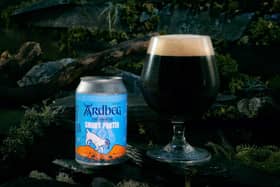 Ardbeg, the world-renowned Islay Distillery, today announced the release of its first ever beer – The Shortie Smoky Porter – a cross-category first for the Scottish whisky maker.
  
The beer has been created in aid of the charity Brewgooder for World Water Day (22 March 2020), with all profits from The Shortie Smoky Porter donated to support clean water projects in Malawi.
 
The Shortie Smoky Porter will be available to purchase exclusively in the UK from the Ardbeg Distillery Visitor Centre, online at Ardbeg.com, and in select stores across the UK from Tuesday 24th March – priced at £14 for a four-pack.