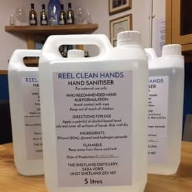 Scottish distillery sanitiser