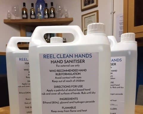 Scottish distillery sanitiser