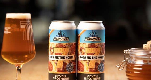 pizza beer