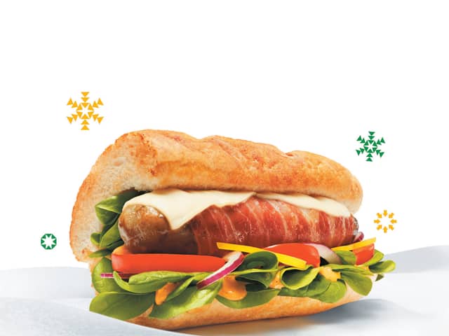 Subway festive menu