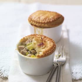 pork and apple puff pastry pies