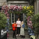 Joey Medrington w Tara MacBeath (L) and Mairi Livsey (R) of Tigerlily