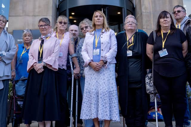 Jules Rose, front and the Eljamel Inquiry campaigners