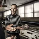 Checking the quality of oysters at the oyster farm on Loch Fyne